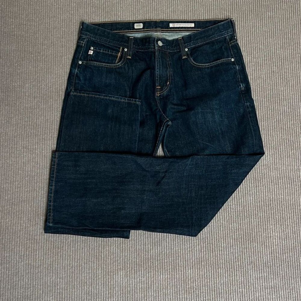 AG Adriano Goldschmied Griffin Jeans Mens 38x33 100% Cotton USA Dark